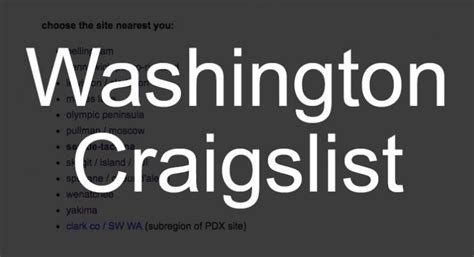 craigslist federal way wa